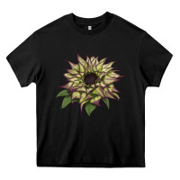 Black sun   fill purple sunflower Heavy Core Tee - LillyAllenDesigns