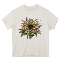 Cream sun   fill purple sunflower Heavy Core Tee - LillyAllenDesigns