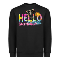 Black hello summer Heavyweight Sweatshirt - texasbilliewilder