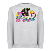 Heather Grey hello summer Heavyweight Sweatshirt - texasbilliewilder