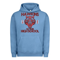 Pigment Pebble Blue Go Tiger High School Urban Hoodie - Bettercallsaul