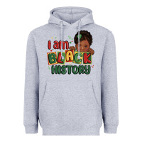 Heather Grey i am black history black girl Heavyweight Hoodie - MaliasSmallBusiness