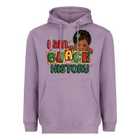 Lavender i am black history black girl Heavyweight Hoodie - MaliasSmallBusiness