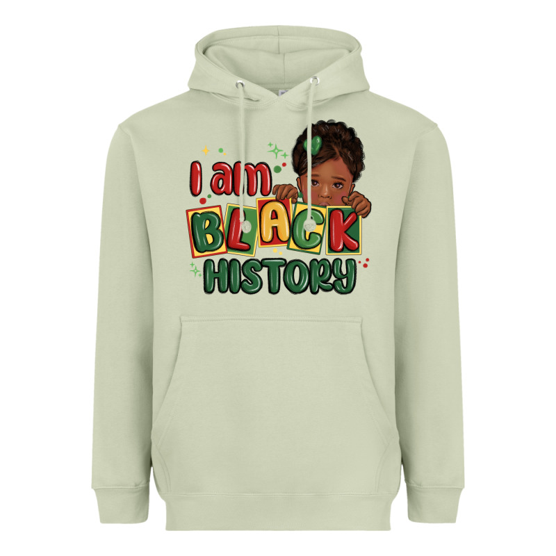 I Am Black History Black Girl Heavyweight Hoodie by MaliasSmallBusiness | Teevron