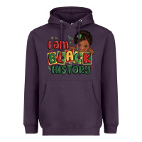 Plum i am black history black girl Heavyweight Hoodie - MaliasSmallBusiness