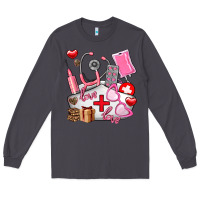 Smoke nurse  valentines day love Long Sleeve Tee - AdoDesignShop