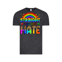 Vintage Black straight against hate Vintage Tee - Zillion Design Studio