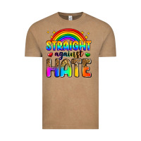 Vintage Coffee straight against hate Vintage Tee - Zillion Design Studio
