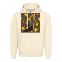 Sandshell excavator seamless pattern Zipper Hoodie - BundleAndBundleShop
