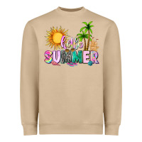 Mushroom hello summer with sun Heavyweight Sweatshirt - texasbilliewilder