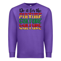 Purple do it for the culture Premium Sweatshirt - MaliasSmallBusiness