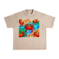 French Oak crab Urban Heavy Tee - BarkalooDesign
