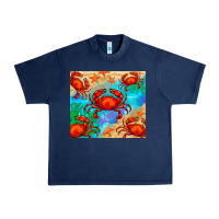 Navy crab Urban Heavy Tee - BarkalooDesign