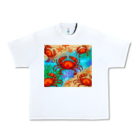 White crab Urban Heavy Tee - BarkalooDesign