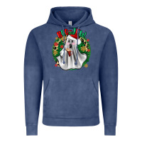 Vintage Denim ghost dead inside but it’s christmas boojee Vintage Hoodie - Zillion Design Studio