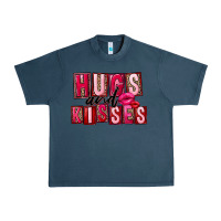 Midnight Navy hugs and kisses Urban Heavy Tee - FaDigitalArtStudio