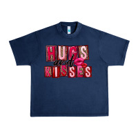 Navy hugs and kisses Urban Heavy Tee - FaDigitalArtStudio