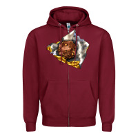 Burgundy chocolate package Zipper Hoodie - AdoDesignShop