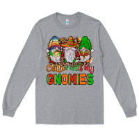 Heather Grey mexico chillin' with my gnomies Long Sleeve Tee - JahusDesignShop