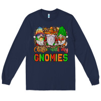 Navy mexico chillin' with my gnomies Long Sleeve Tee - JahusDesignShop