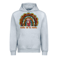 Heather Grey gobble till you wobble thanksgiving rainbow Urban Hoodie - RanaPortraitStore