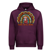 Mauve Wine gobble till you wobble thanksgiving rainbow Urban Hoodie - RanaPortraitStore