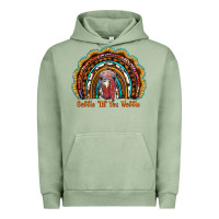 Pigment Oil Green gobble till you wobble thanksgiving rainbow Urban Hoodie - RanaPortraitStore