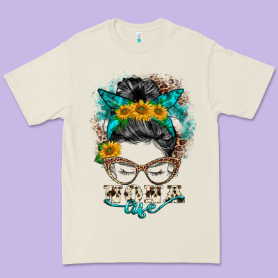 Nona Life Messy Bun Premium Tee Designed By Barkaloodesign
