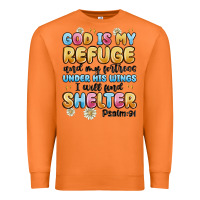 Carrot god is my refuge and my fortress under his wings Premium Sweatshirt - MaliasSmallBusiness