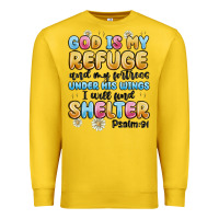 Lemon god is my refuge and my fortress under his wings Premium Sweatshirt - MaliasSmallBusiness