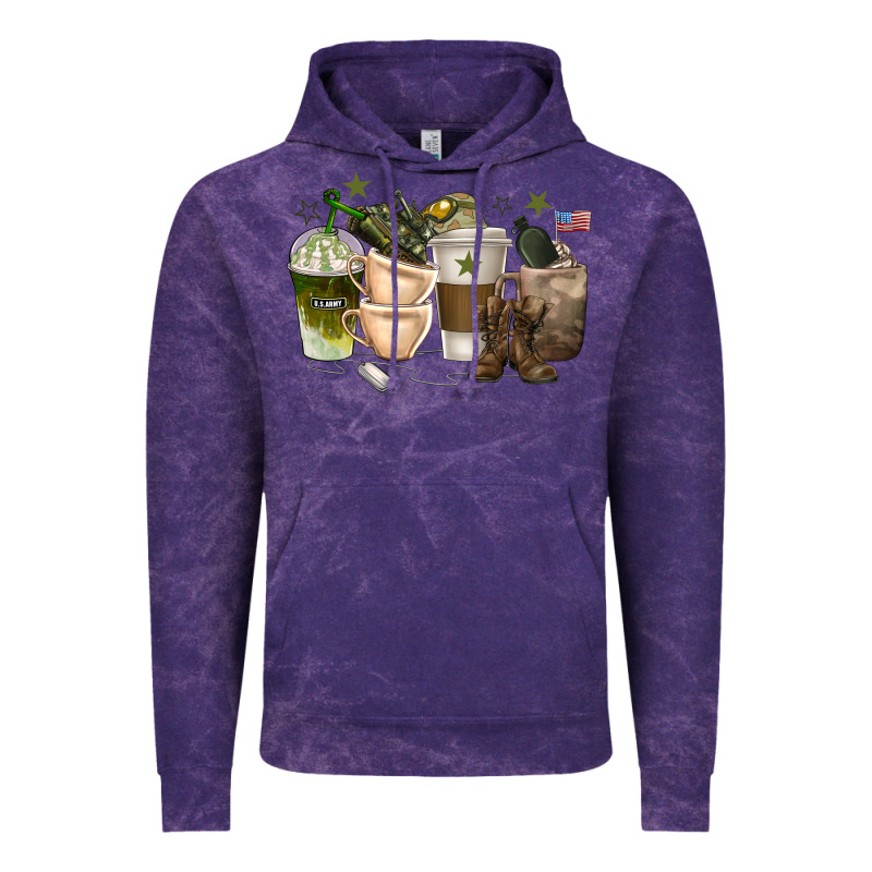 Coffee Cups Army Vintage Hoodie by texasbilliewilder | Teevron