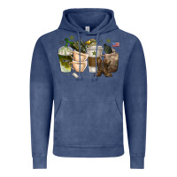 Vintage Denim coffee cups army Vintage Hoodie - texasbilliewilder