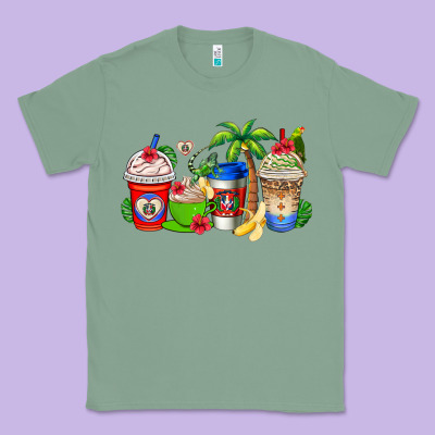 Dominican Republic Coffee Cups Classic Tee Designed By Adodesignshop