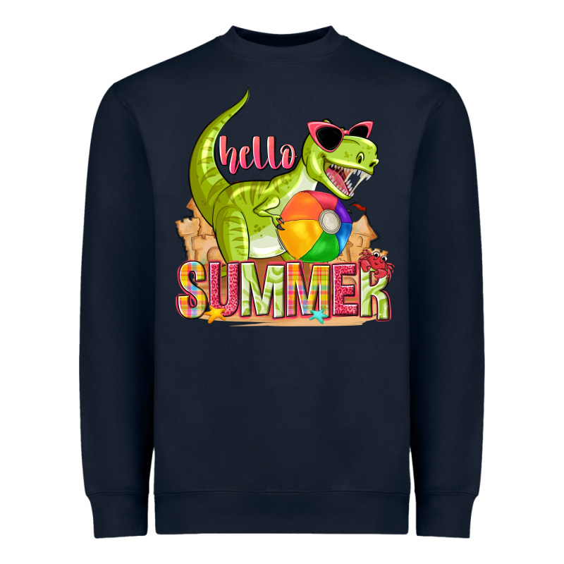 Hello Summer Rex Heavyweight Sweatshirt by texasbilliewilder | Teevron