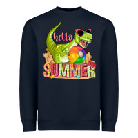 Navy hello summer rex Heavyweight Sweatshirt - texasbilliewilder