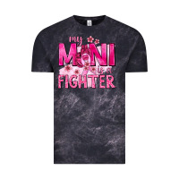 Cloud Black My Mini Is a Fighter with Ribbon Vintage Tee - texasbilliewilder