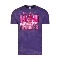 Cloud Purple My Mini Is a Fighter with Ribbon Vintage Tee - texasbilliewilder