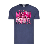 Vintage Denim My Mini Is a Fighter with Ribbon Vintage Tee - texasbilliewilder