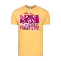 Vintage Mustard My Mini Is a Fighter with Ribbon Vintage Tee - texasbilliewilder