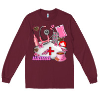 Burgundy Mama Long Sleeve Tee - AdoDesignShop