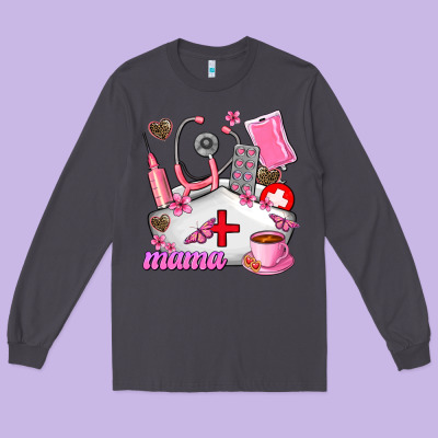 Mama Long Sleeve Tee Designed By Adodesignshop