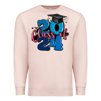 Pale Pink class of 2024 Premium Sweatshirt - MaliasSmallBusiness