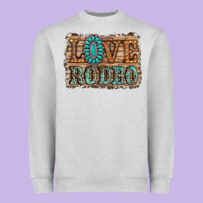 Love Rodeo Gemstone Heavyweight Sweatshirt Designed By Ranaportraitstore