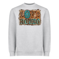 Heather Grey love rodeo gemstone Heavyweight Sweatshirt - RanaPortraitStore