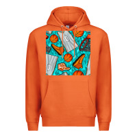 Carrot basketball uniform and hoop seamless pattern Premium Hoodie - BundleAndBundleShop
