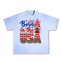 Grape Ice Born in the USA gnome Urban Heavy Tee - Neo Western