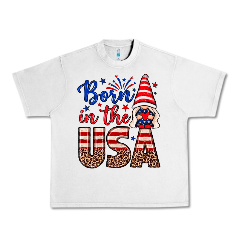 Born In The Usa Gnome Urban Heavy Tee by Neo Western | Teevron