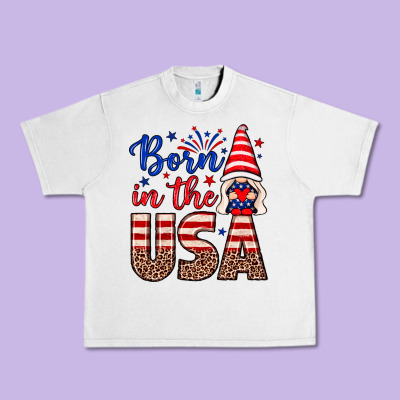 Born In The Usa Gnome Urban Heavy Tee Designed By Neo Western