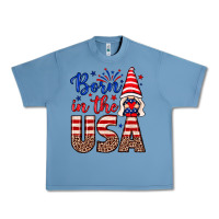 Pebble Blue Born in the USA gnome Urban Heavy Tee - Neo Western