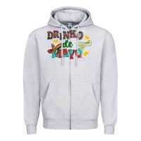 Drinko De Mayo With Margarita And  Sombrero Zipper Hoodie | Teevron